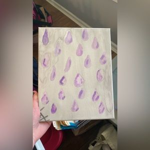 Purple rain painting, handmade by me!🫶🏻 Note: keep away from water